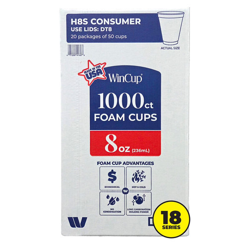 Wincup foam drink cups - wincup, 18
