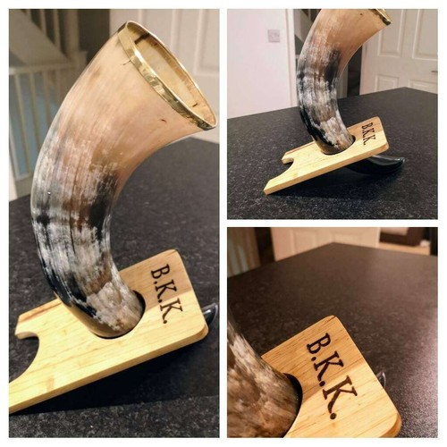 Handmade drinking horn with - handmade,