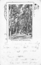 POSTCARD - THE INVALIDS' WALK - BOURNEMOUTH - DORSET - POSTED 1908