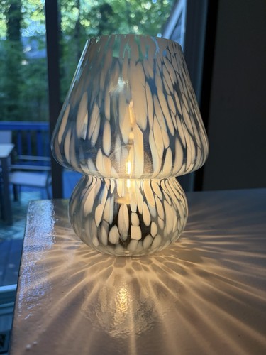 Mushroom lamp light blue - lamp,
