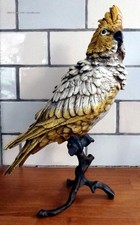 Antique large Bergman bronze cockatoo Austrian cold painted circa 1900 marked