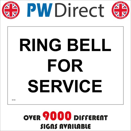 Sign ring bell - sign,