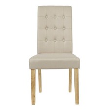 Roma Beige Dining Chairs Upholstered Modern Look Brand New