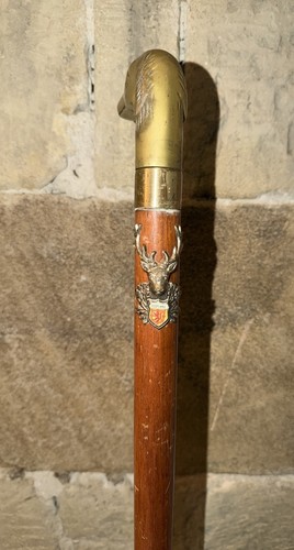 Solid dog brass handled - solid,