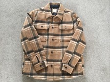 M&S Mens Jacket XL Brown Check