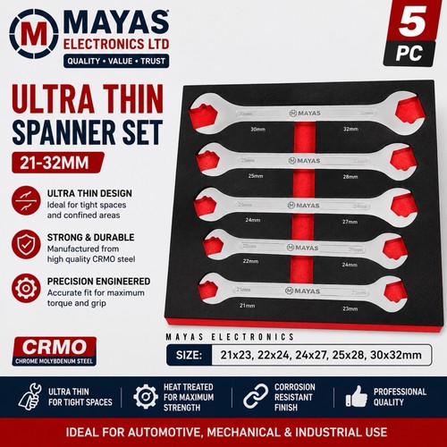 5pc ultra thin spanner - ultra,