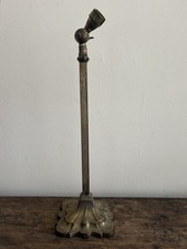 Early 20th Century Brass Adjustable Lamp Base, style of W A S Benson, 50cm