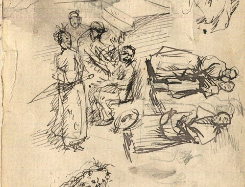 People family sketches - people,