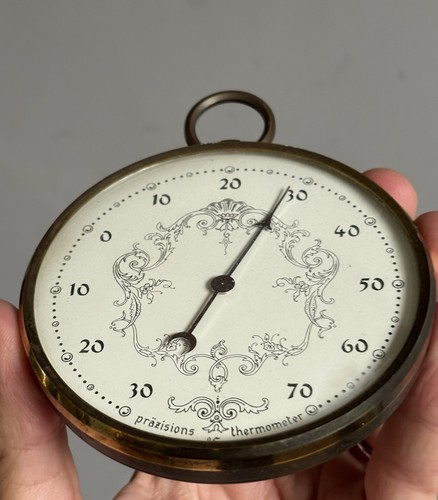Old mechanical thermometer - old,