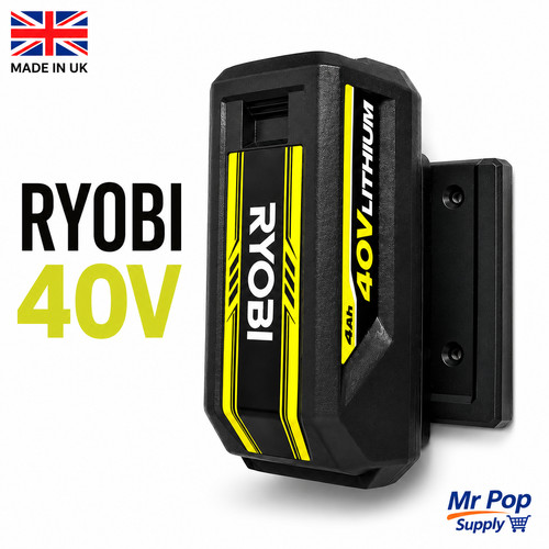 Ryobi 40v battery holder wall - 40v,