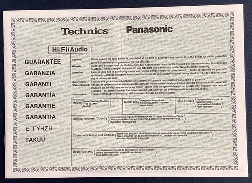Technics 1990s audio - technics,