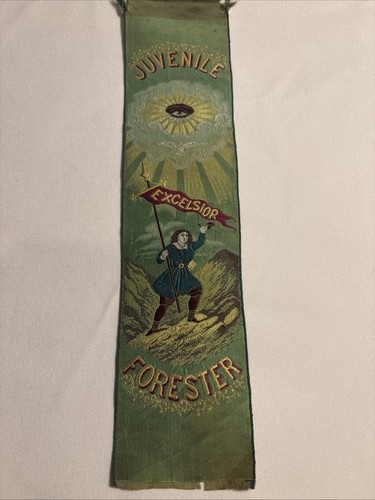 Antique silk foresters sash - antique,