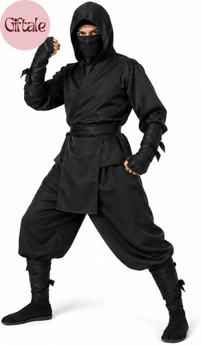 Mens black ninja - mens,