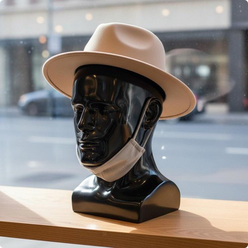 Male mannequin head spray - mannequin,
