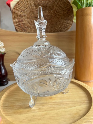 Ornate glass bon - bon, with