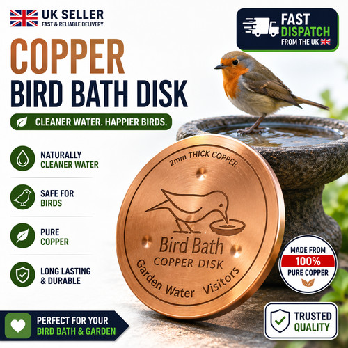 Copper bird bath - copper,