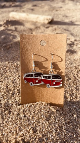 Campervan hippy earrings - vw,