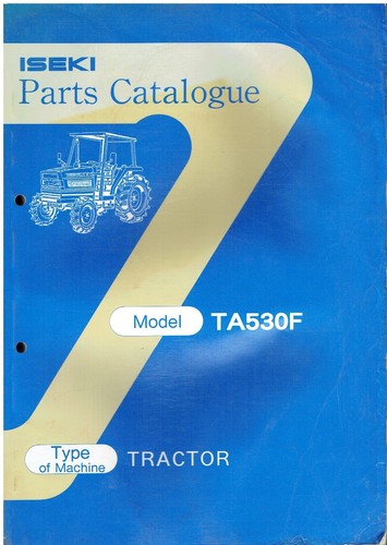 Iseki model ta530f tractor - model,