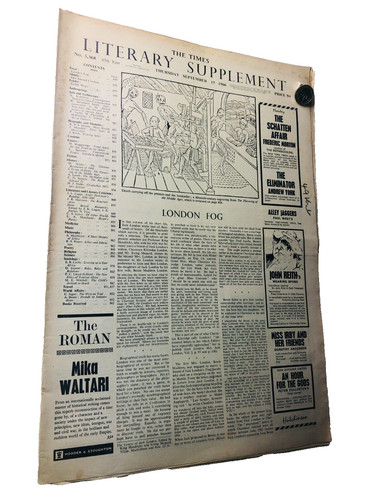 Newspaper the times literary - the,
