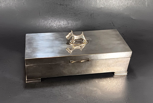 Art deco cigarette box - art,