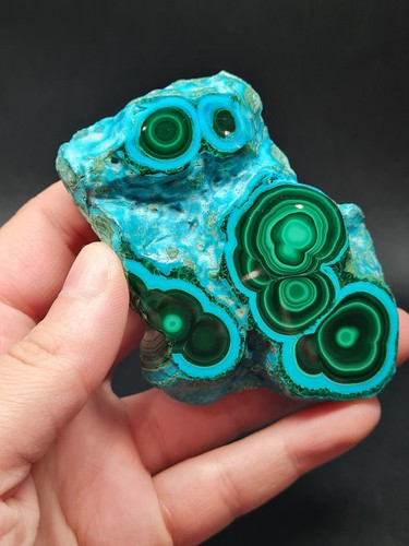 Chrysocolla malachite slab - malachite,