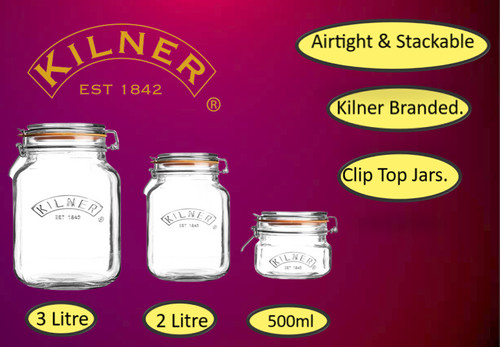 Kilner square clip - square, top