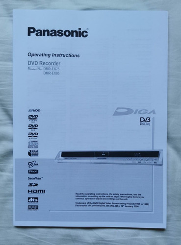 Panasonic dmr ex75 dvd - panasonic, dmr-ex75