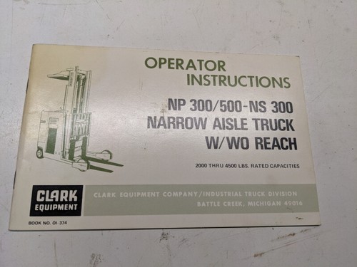 Clark fork lift truck operator - lift,