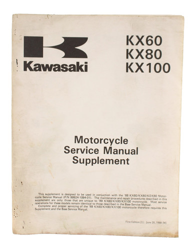 Kawasaki kx60 kx80 kx100 - kawasaki,