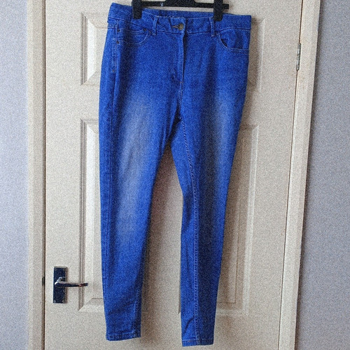 Women blue denim jegging - blue,