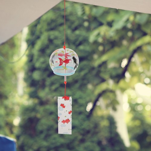 Glass wind chimes - glass,