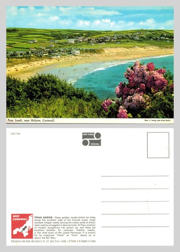 Vintage postcard praa sands - postcard,