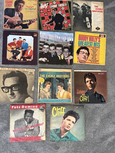 Job lot rock roll vinyl - n,