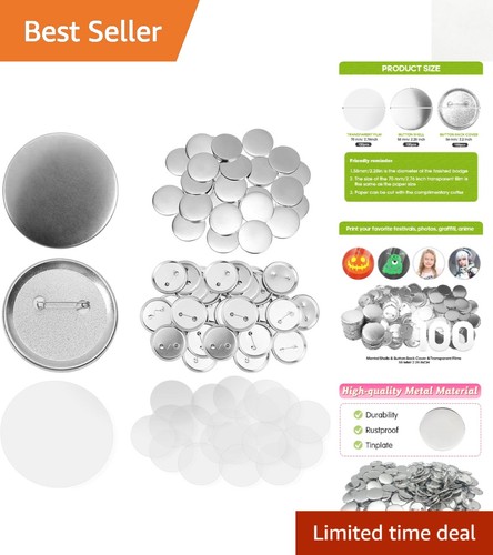 300 pcs 58mm inch - 300, button