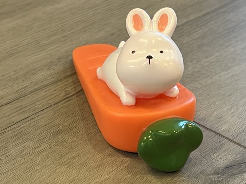 Door stop cute rabit carrot - door,