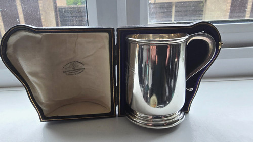 Sterling silver tankard london - sterling,