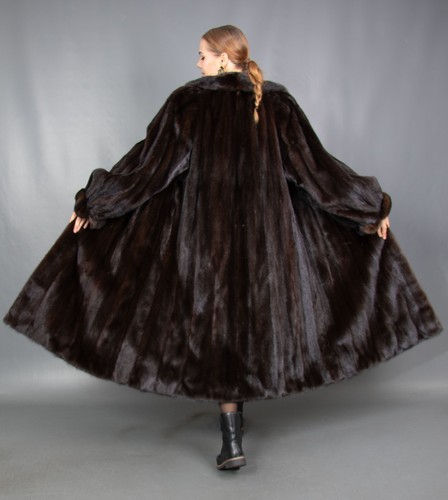 9898d gorgeous real mink coat - 9898d,