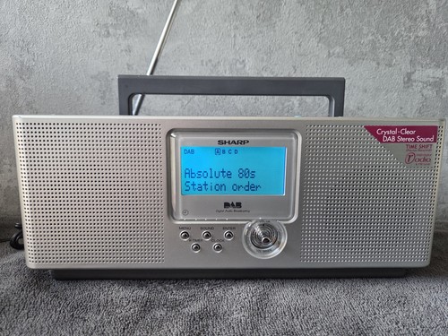 Vintage sharp dab radio retro - vintage,