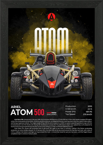Ariel atom 500 supercar framed - ariel,