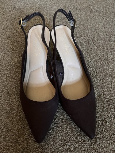 Size brown kitten heels - kitten,