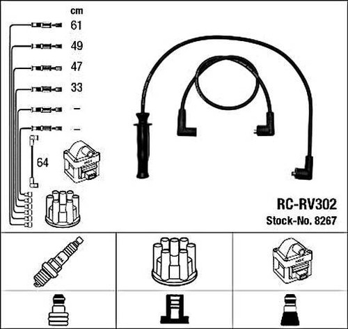 Black ignition cable kit - ignition,