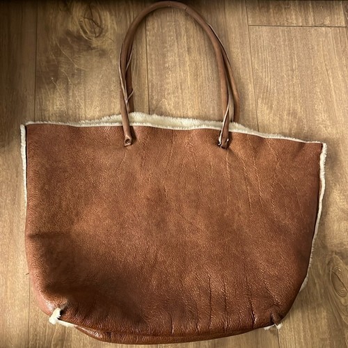 Miu shearling leather - shearling, tote