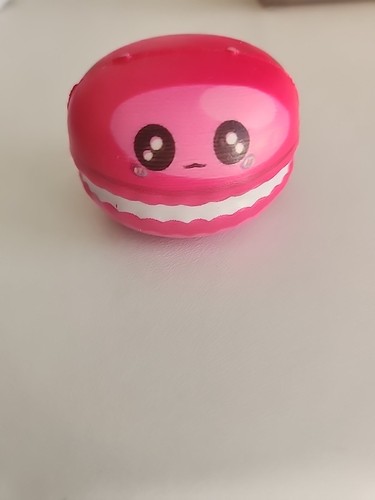 Pink macaroon squishy - macaroon,