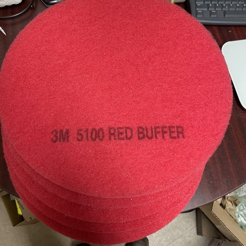 5100 red buffer pads - 3m,
