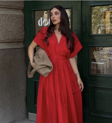 Zara neck collection midi - zara,