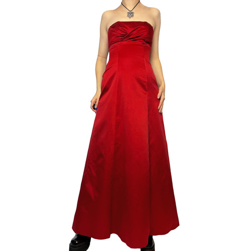 Debut red strapless maxi - debut,