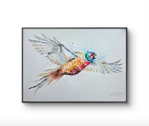 Original pheasant watercolour - original,