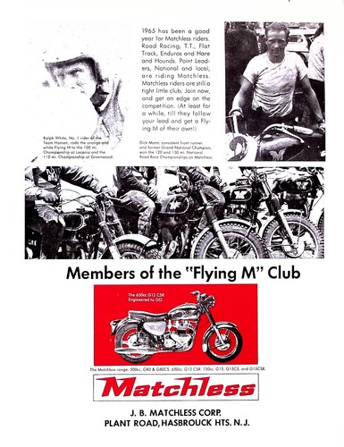 1965 matchless dick - matchless, mann
