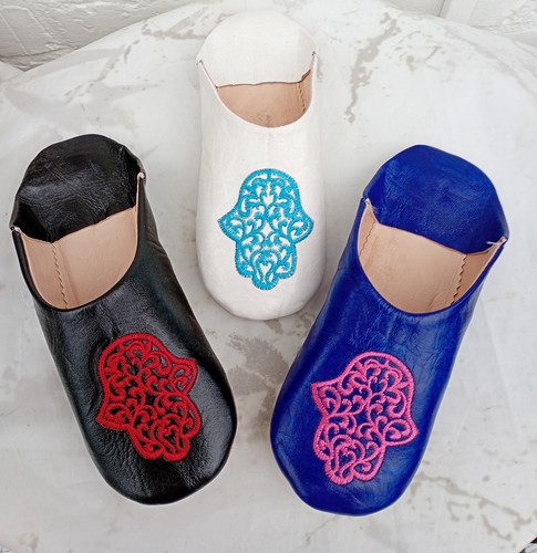 Moroccan soft leather slippers - soft,