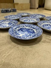 Spode blue italian soup bowls - spode,